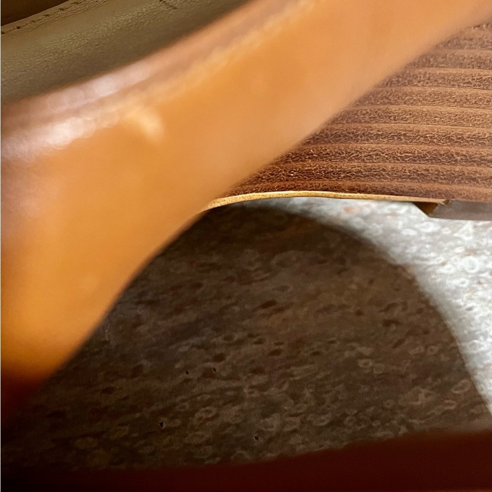 Coach GALA Women's Brown Peep Toe Wedge Heels - Picture 8 of 16